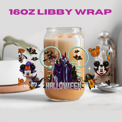 Halloween Princess Bubble Collection - 16 oz / 20 oz Libby UV DTF Wrap