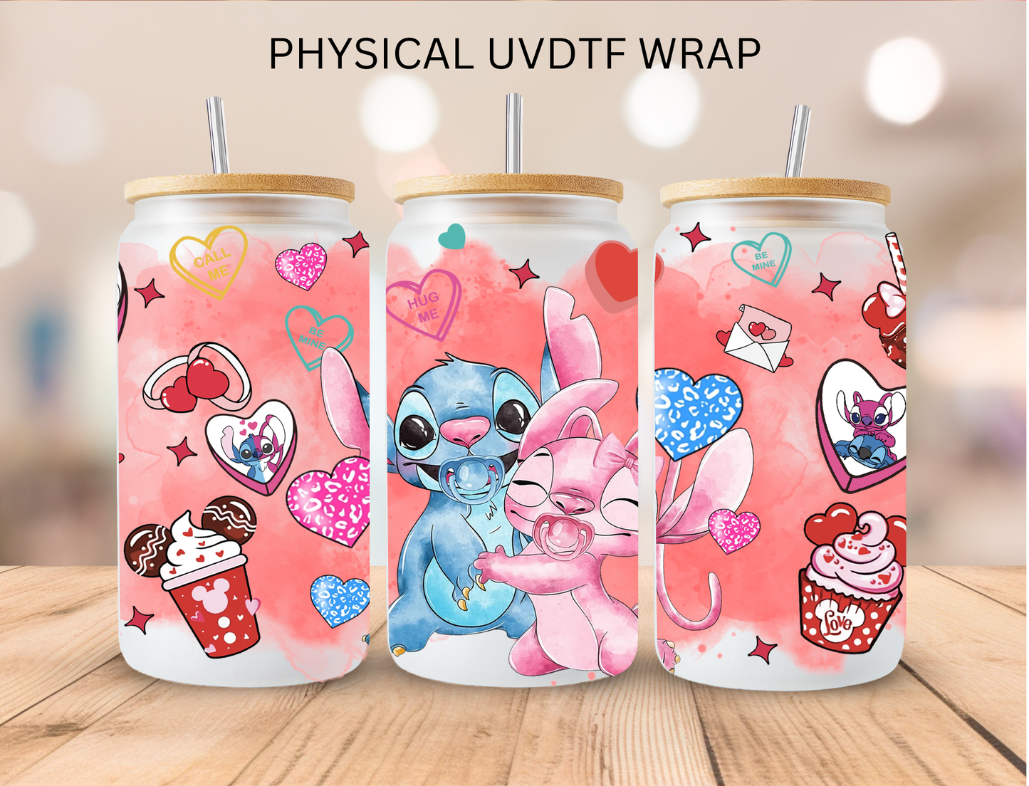 Character Valentines Bundle - 16 oz / 20 oz Libby UV DTF