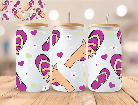 Purple La Chancla - 16 oz / 20 oz Libby UV DTF Wrap