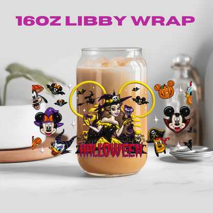 Halloween Princess Bubble Collection - 16 oz / 20 oz Libby UV DTF Wrap