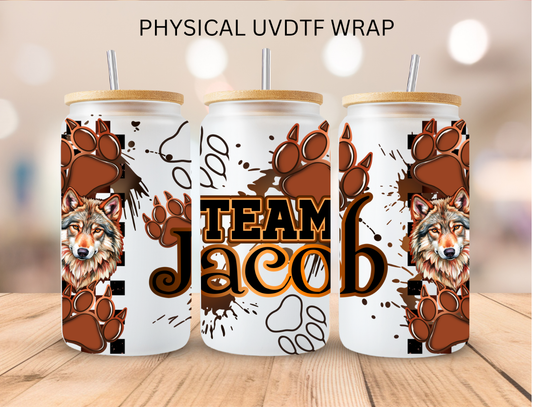 Vampire Team Jacob - 16 oz / 20 oz Libby UV DTF Wrap