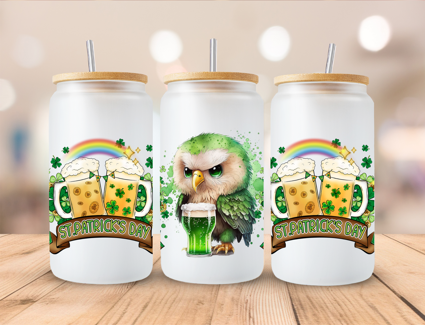 St Patricks Day Animal Collection - Libby UV DTF Wrap EXCLUSIVE DESIGNED