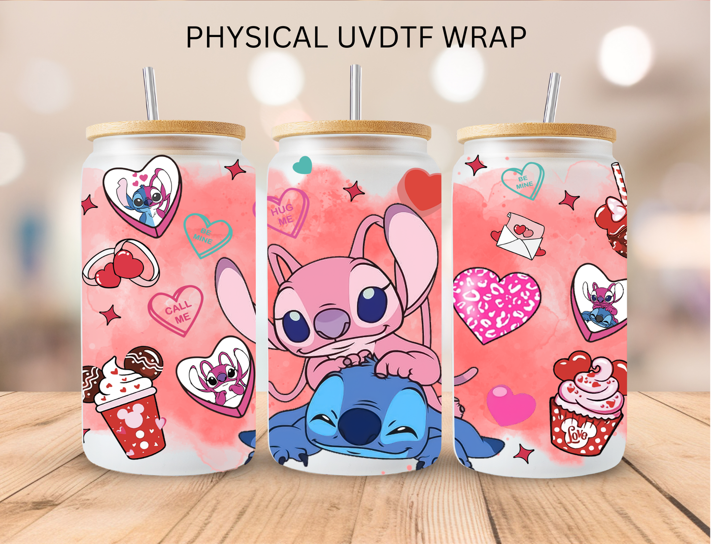 Character Valentines Bundle - 16 oz / 20 oz Libby UV DTF