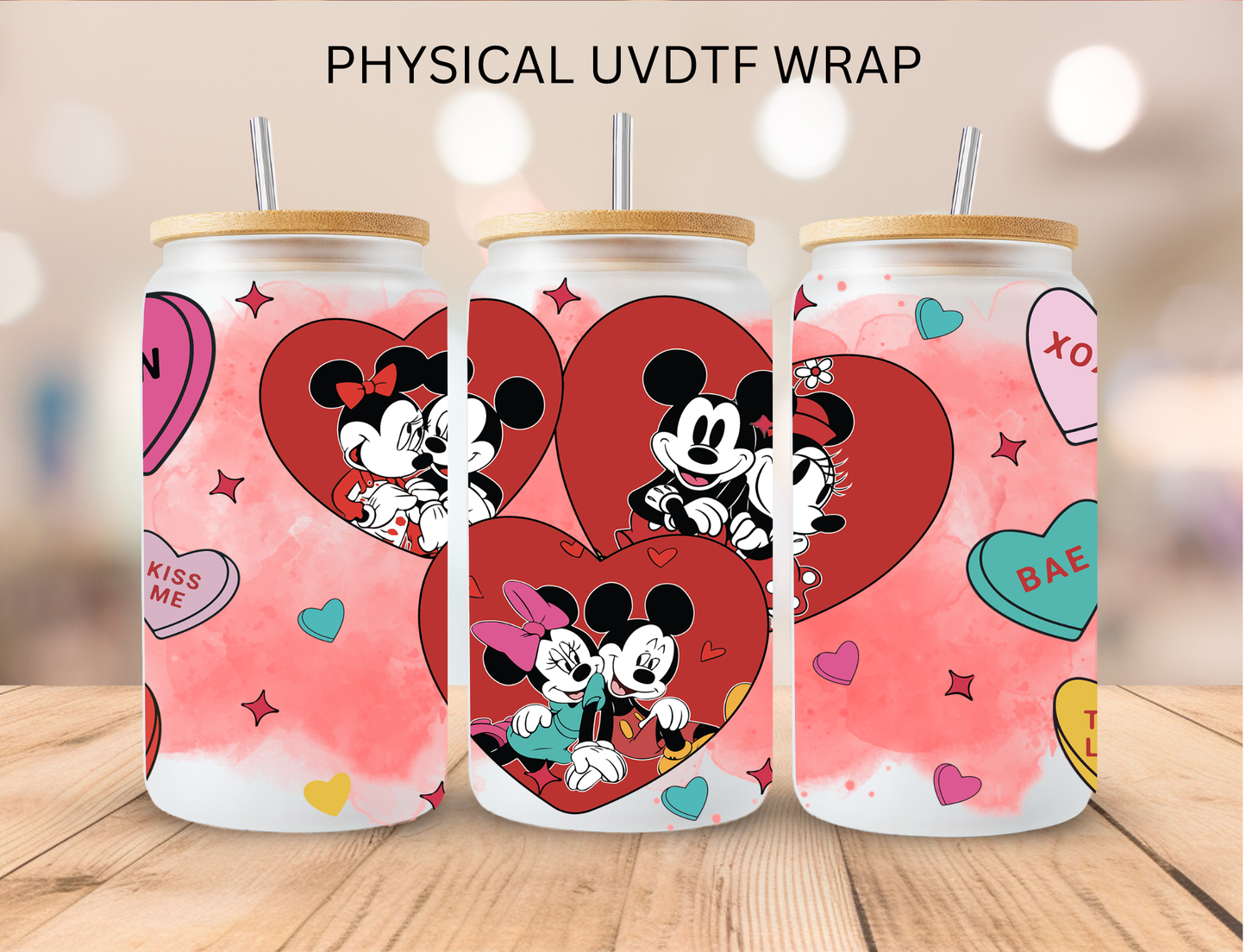 Character Valentines Bundle - 16 oz / 20 oz Libby UV DTF