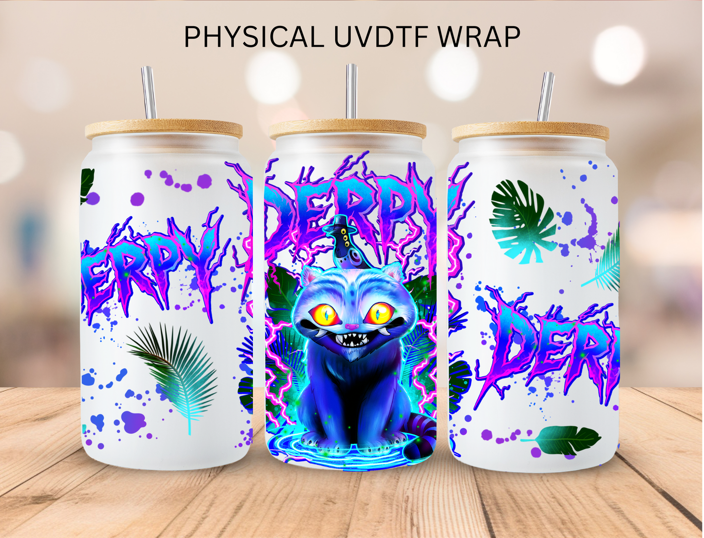 K Tiger - 16 oz / 20 oz Libby UV DTF Wrap