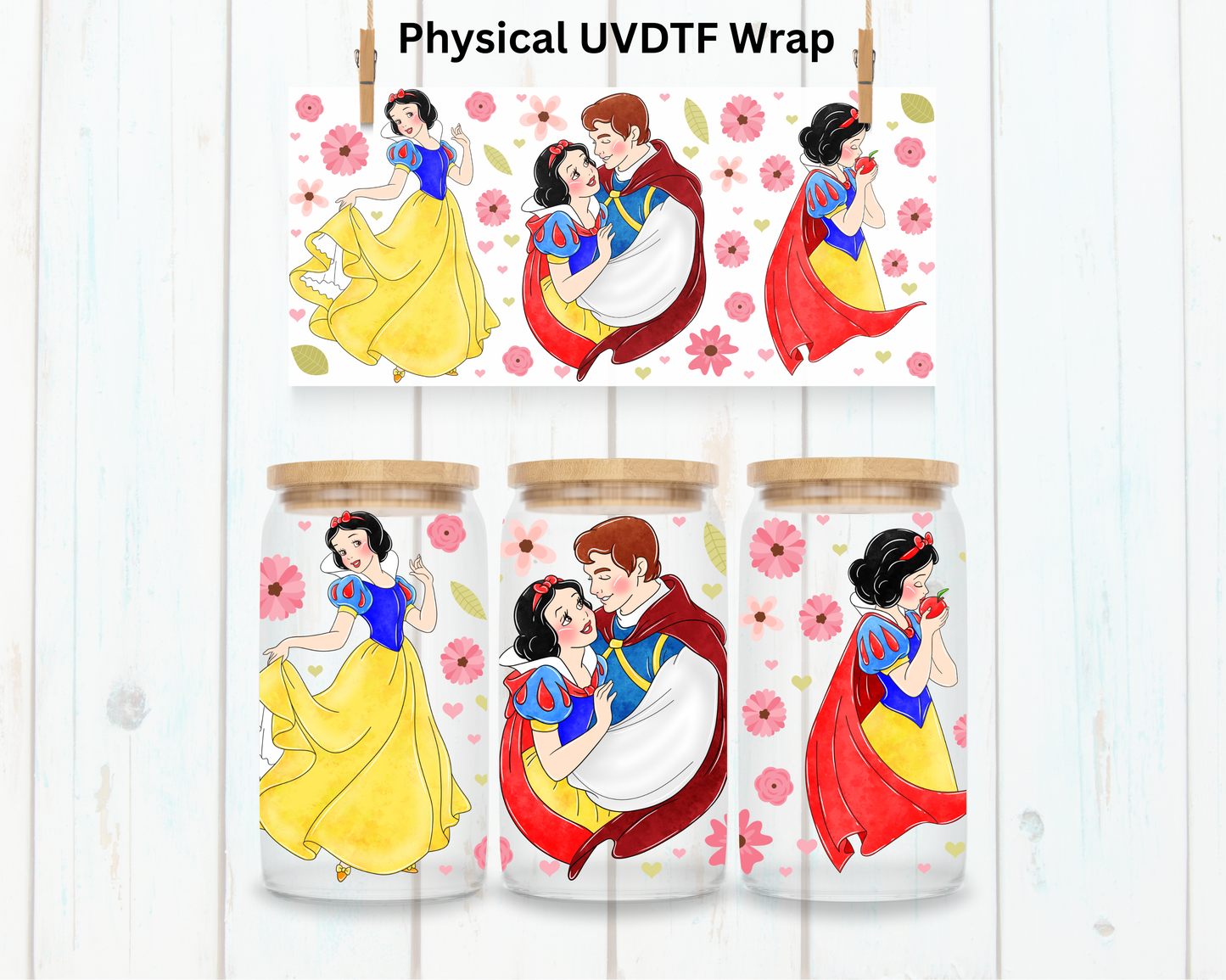 Snow Princess and Prince - 16 oz / 20 oz Libby UV DTF