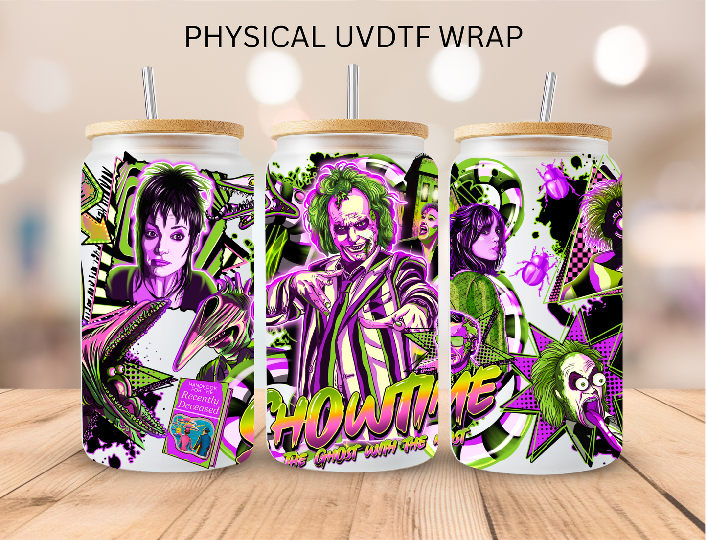 Halloween Juice Guy Chow Time - 16 oz / 20 oz Libby UV DTF Wrap
