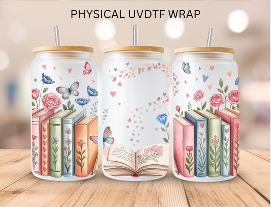 Butterfly Books - 16 oz / 20 oz Libby UV DTF Wrap