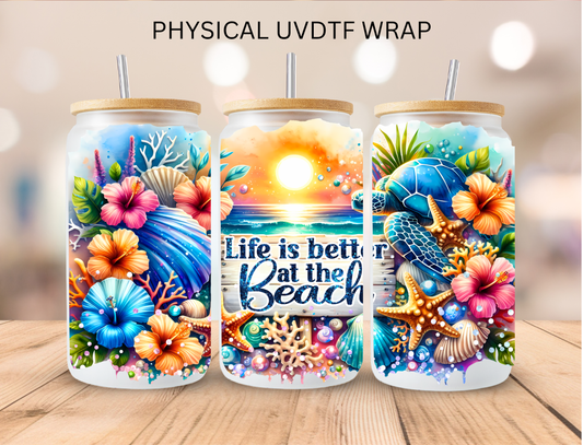 Sunset Summer - 16 oz / 20 oz Libby UV DTF Wrap