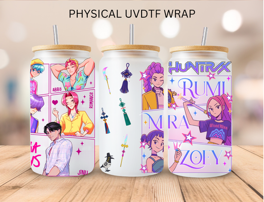 Kpop Huntrix and Saja Boys - 16 oz / 20 oz Libby UV DTF Wrap