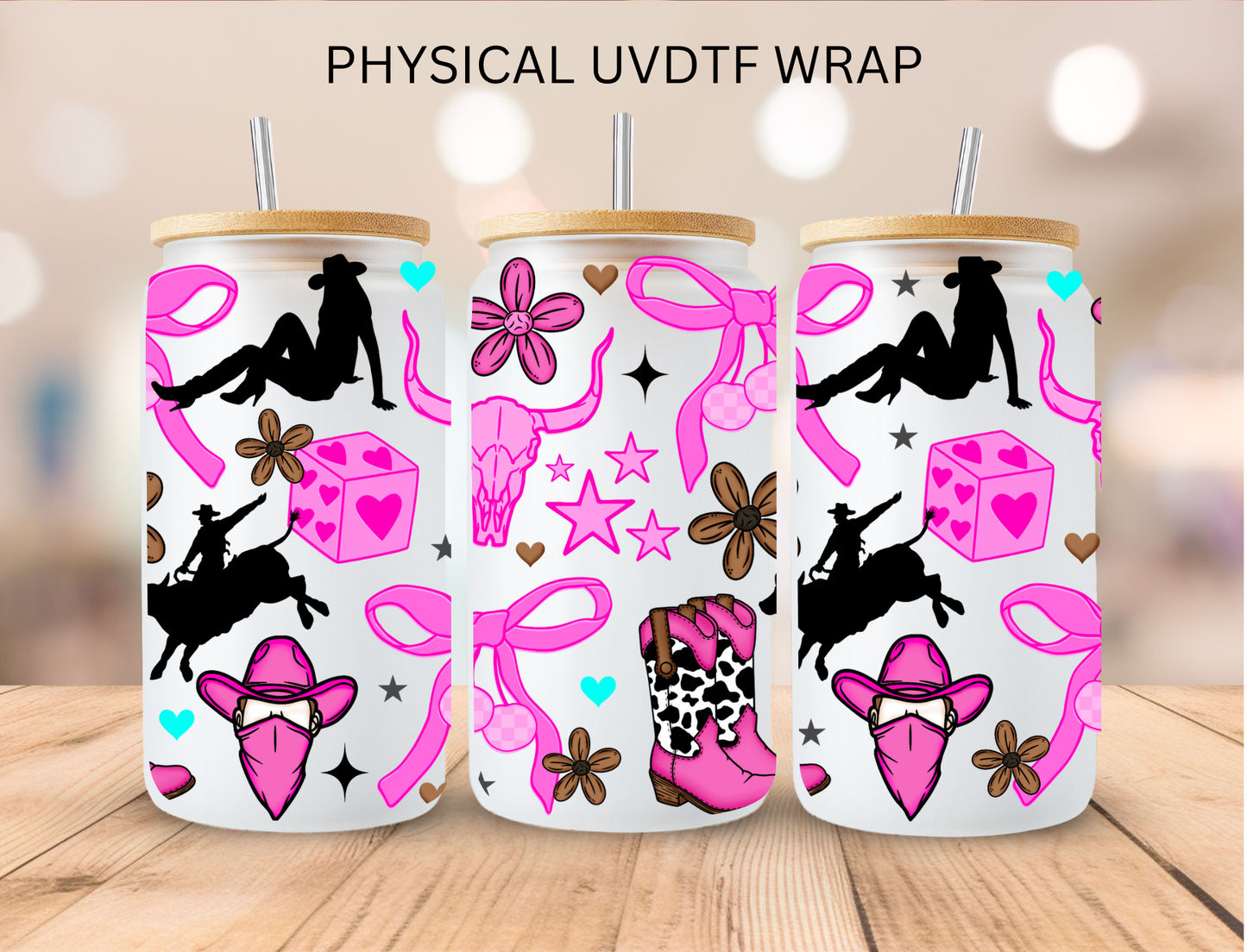 Horse Riding Girl - 16 oz / 20 oz Libby UV DTF Wrap
