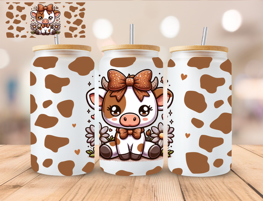 Brown Cow - 16 oz / 20 oz Libby UV DTF Wrap