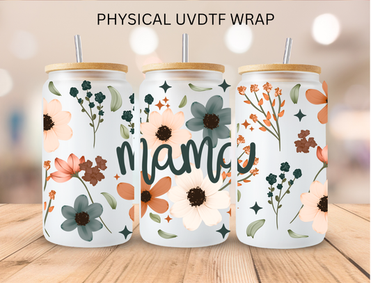 Fall Floral Mama - 16 oz / 20 oz Libby UV DTF