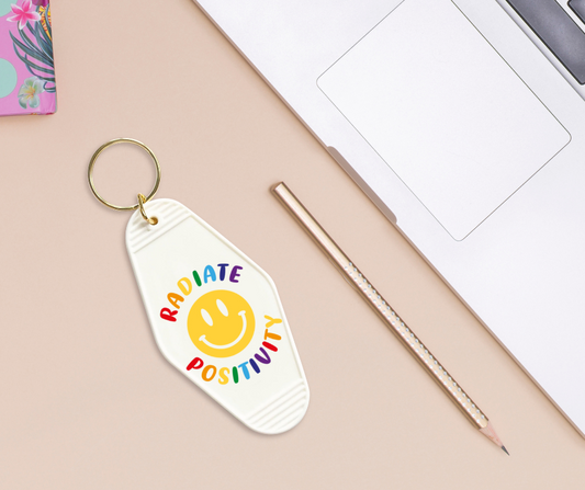 Radiate Positivity - UVDTF Motel Keychain Set Of 6 RTS