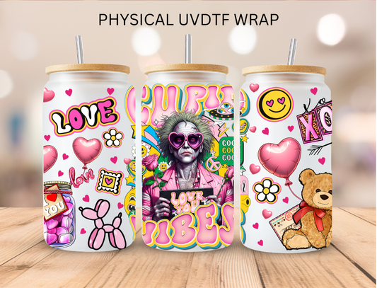 Valentines Cupid Vibes Beetle Juice - 16 oz / 20 oz Libby UV DTF