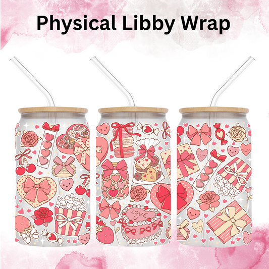 Valentines Sweet Treats - 16 oz / 20 oz Libby UV DTF