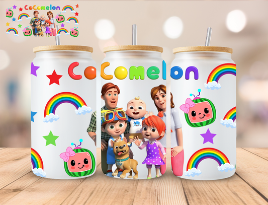 Melon Family - 16 oz / 20 oz Libby UV DTF Wrap