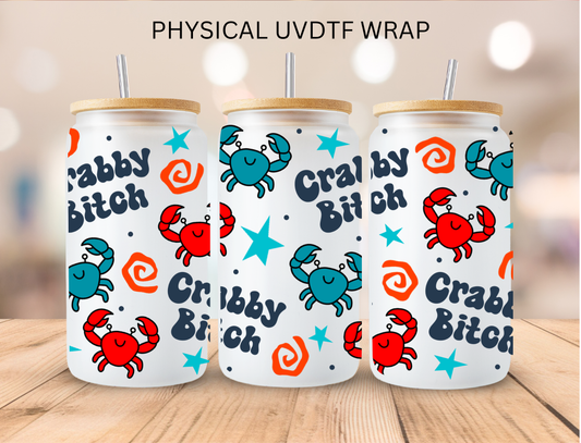 Vulgar  Crabby B++++ - 16 oz / 20 oz Libby UV DTF Wrap