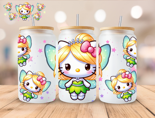 Fairy Kitty - 16 oz / 20 oz Libby UV DTF Wrap