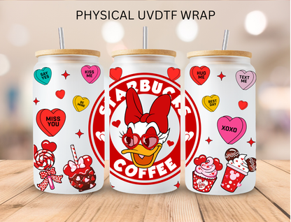 Mouse Crew Red Valentines Bundle Stitch - 16 oz / 20 oz Libby UV DTF