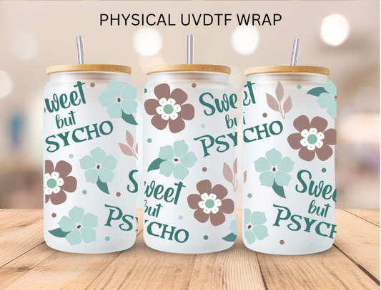 Vulgar  Sweet And Psycho - 16 oz / 20 oz Libby UV DTF Wrap