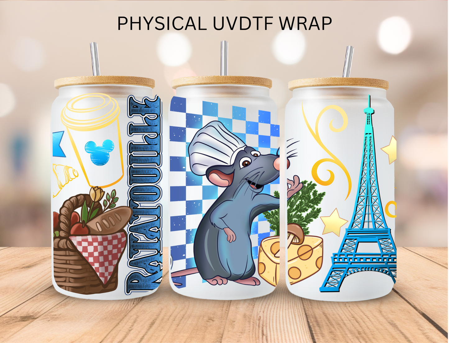 Ratatouille - 16 oz / 20 oz Libby UV DTF Wrap