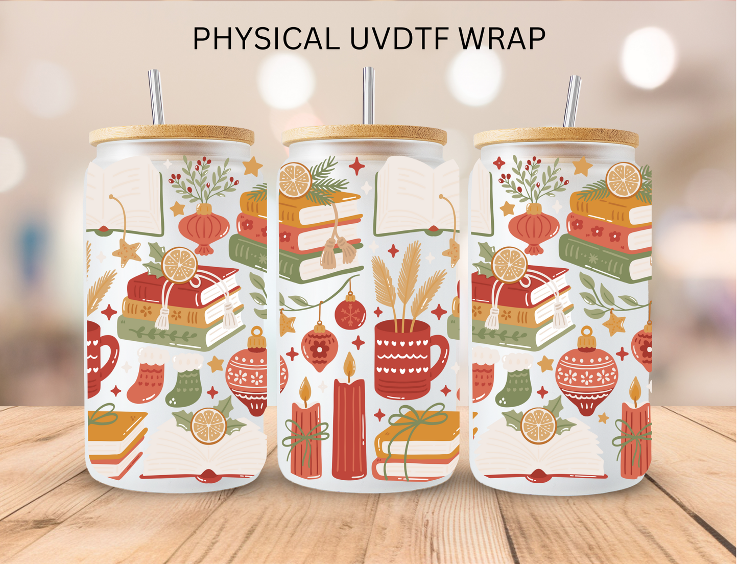 Autumn Bookish - 16 oz / 20 oz Libby UV DTF