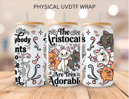 The Aristocats - 16 oz / 20 oz Libby UV DTF Wrap