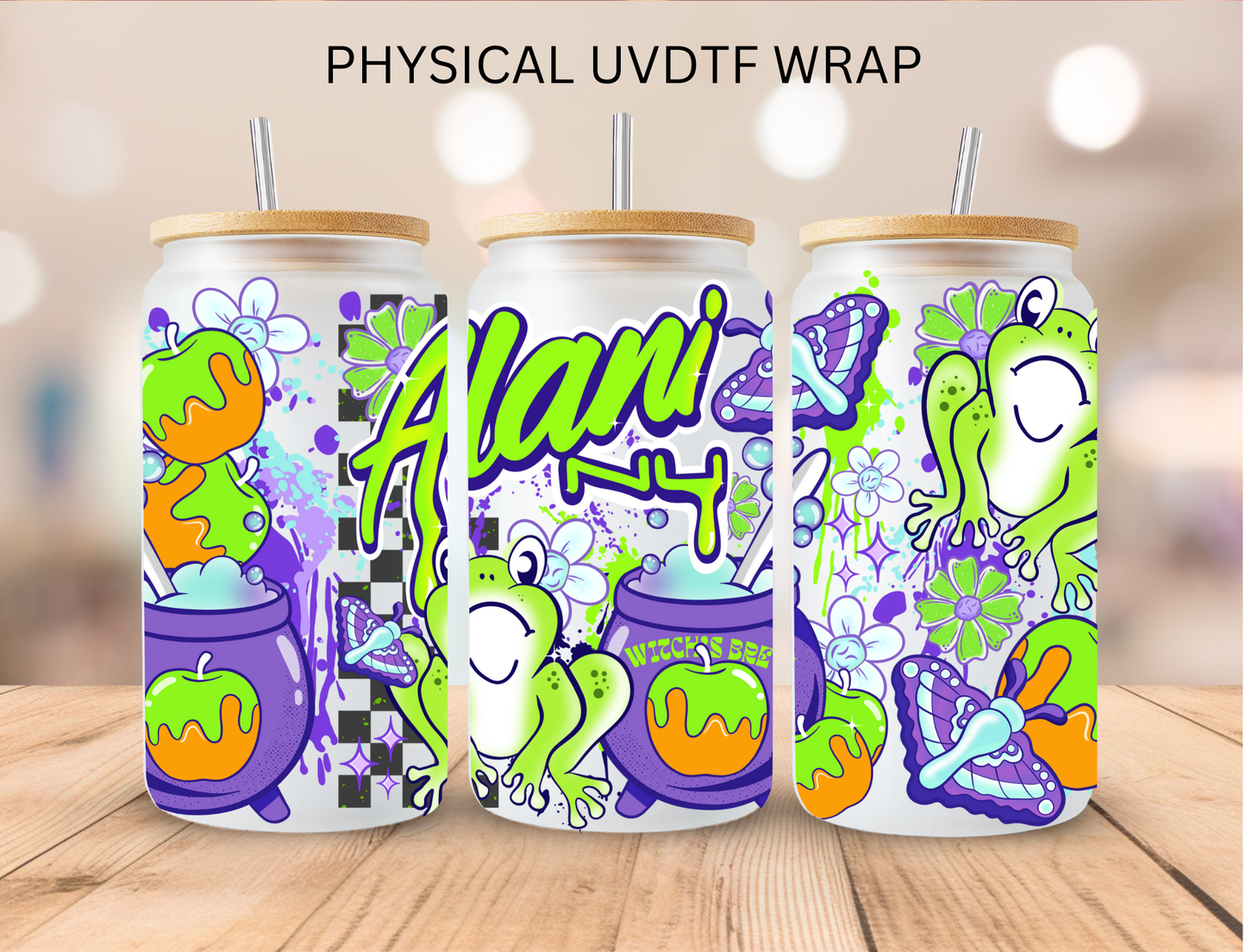 Halloween Lani - 16 oz / 20 oz Libby UV DTF Wrap
