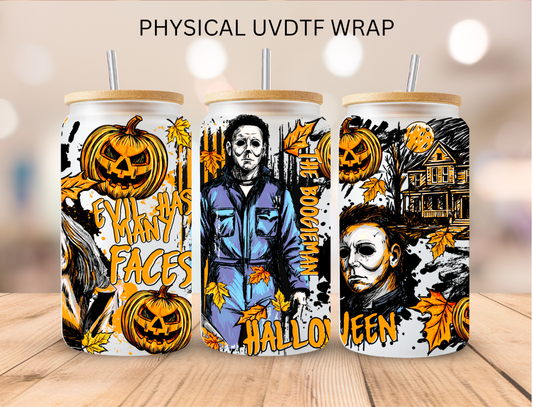 Halloween Michael - 16 oz / 20 oz Libby UV DTF Wrap
