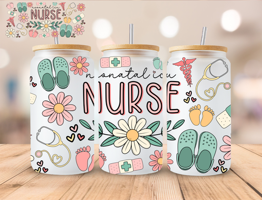 Neonatal Ica Nurse - 16 oz / 20 oz Libby UV DTF Wrap