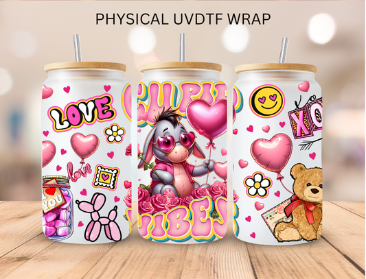 Valentines Cupid Vibes Donkey - 16 oz / 20 oz Libby UV DTF