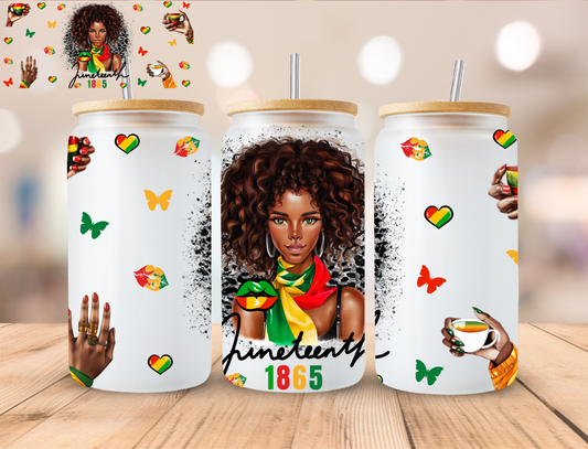 Juneteeth - 16 oz / 20 oz Libby UV DTF Wrap