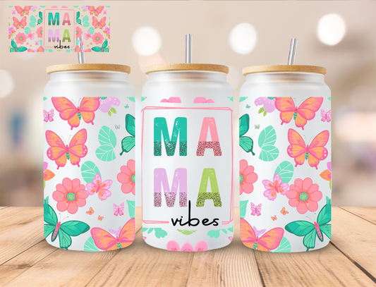 Mama Vibes - 16 oz / 20 oz Libby UV DTF Wrap