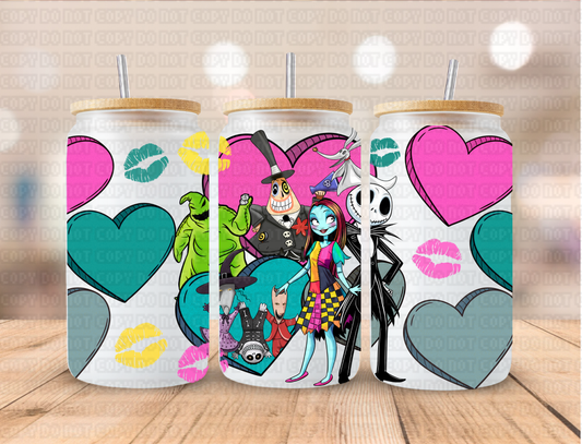 Valentines NBC Dog - 16 oz / 20 oz Libby UV DTF Wrap