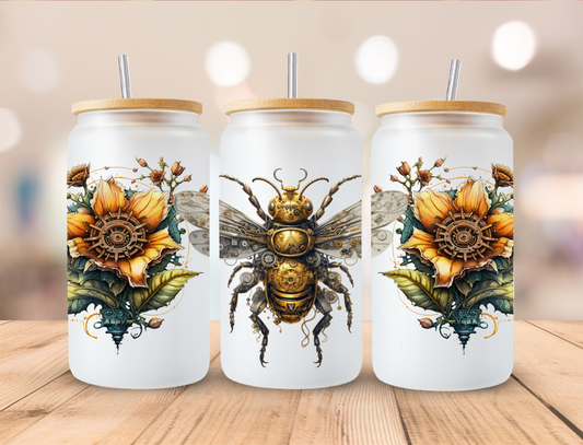 Steampunk Insect - 16 oz / 20 oz Libby UV DTF Wrap