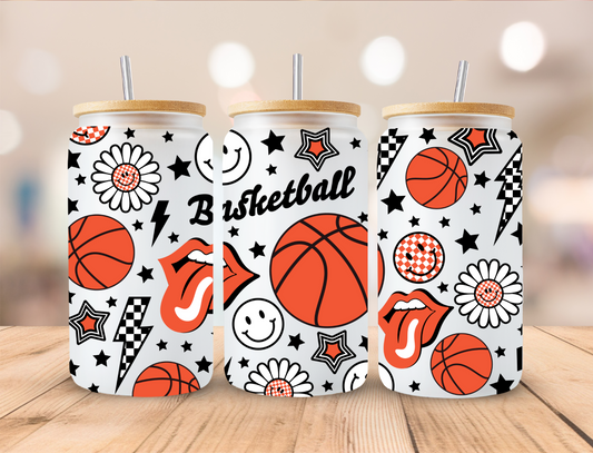 Basketball - 20 oz Libby UV DTF Wrap RTS