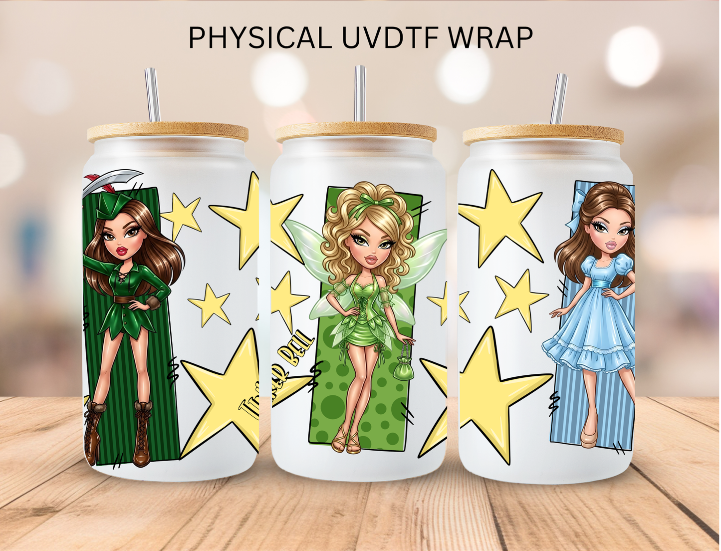Fairy Tale Dolls Tink - 16 oz / 20 oz Libby UV DTF Wrap
