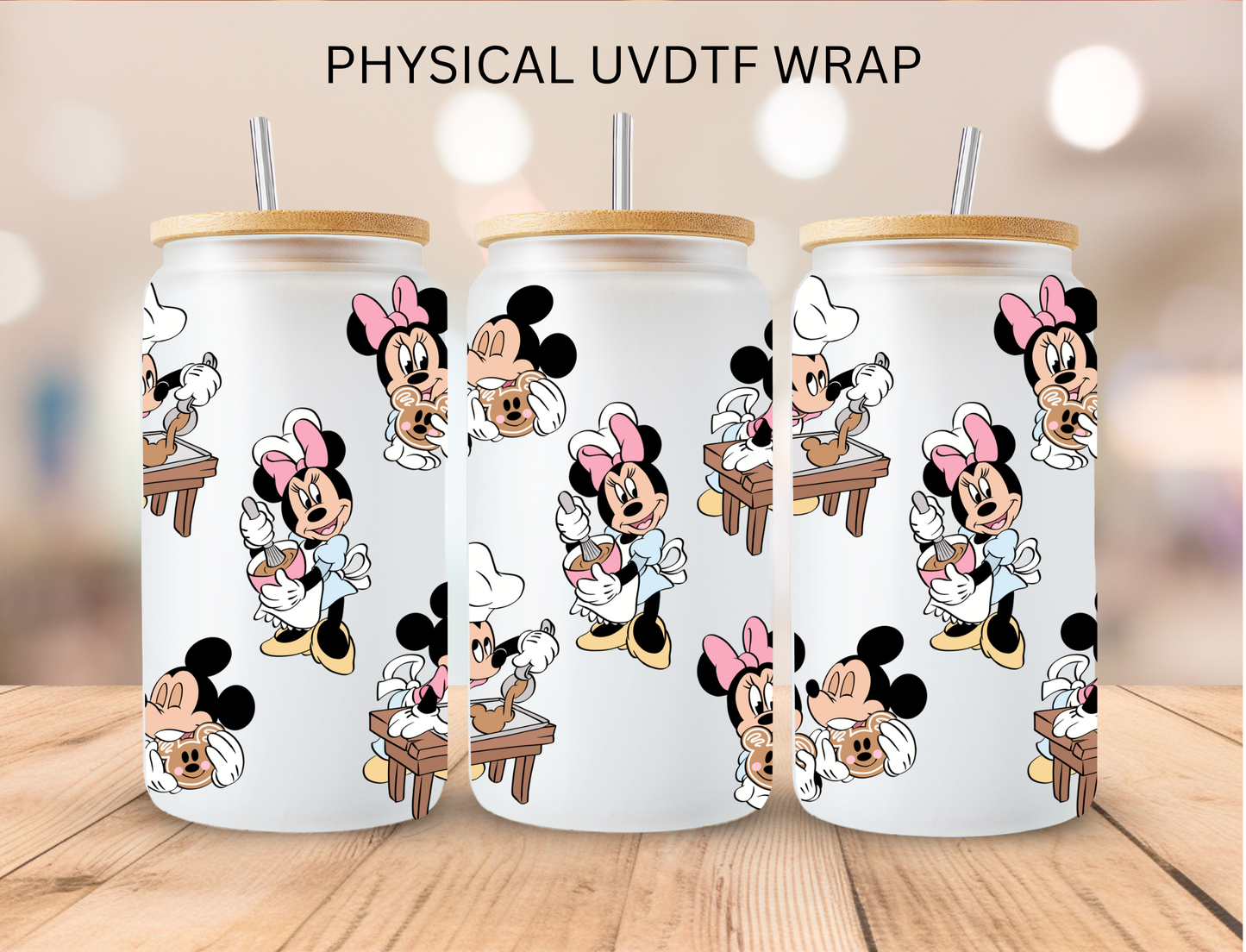 Baking Mouses- 16 oz / 20 oz Libby UV DTF Wrap