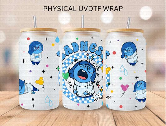 Sadness Emotions Inside - 16 oz / 20 oz Libby UV DTF