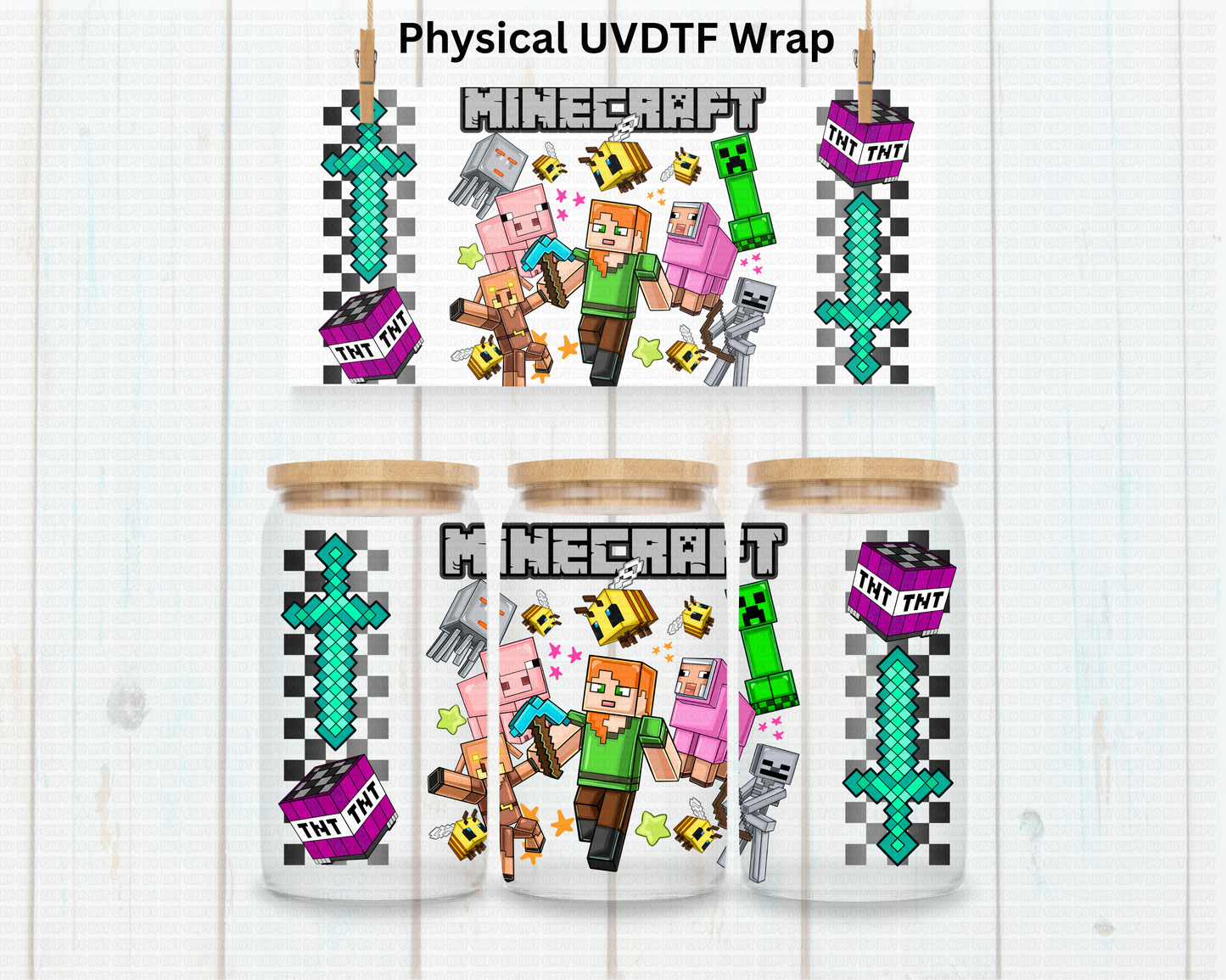 Mine Friends (Purple) - 16 oz / 20 oz Libby UV DTF