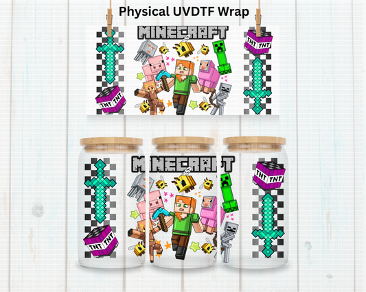 Mine Friends (Purple) - 16 oz / 20 oz Libby UV DTF