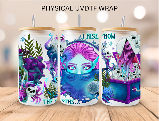 Ocean Goddess - 16 oz / 20 oz Libby UV DTF Wrap