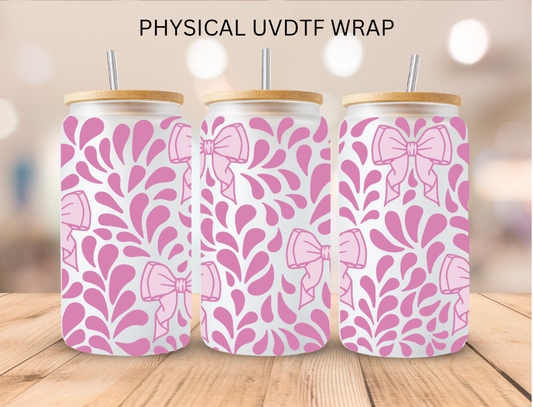 Pink Bows Talavera - 16 oz / 20 oz Libby UV DTF