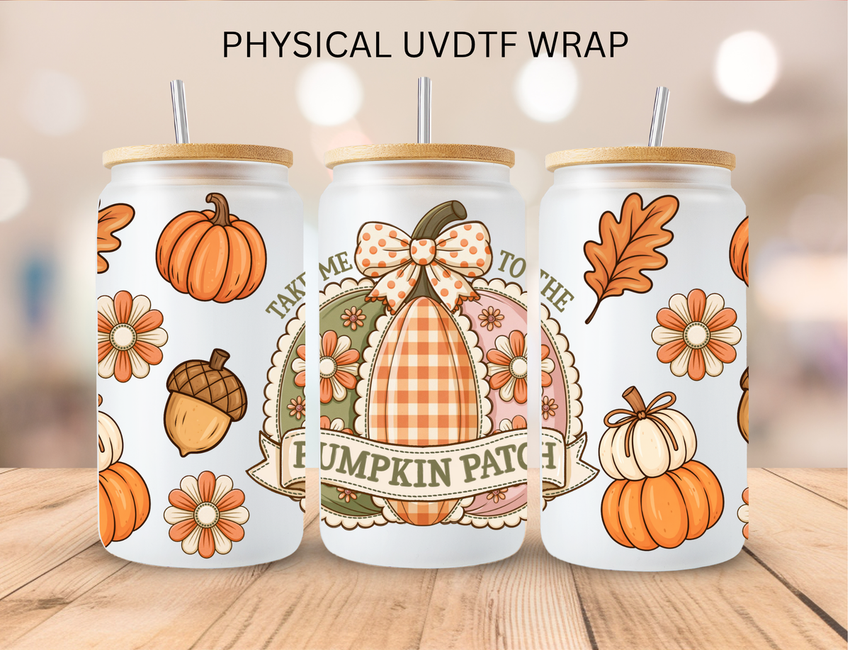 Pumpkin Patch - 16 oz / 20 oz Libby UV DTF Wrap