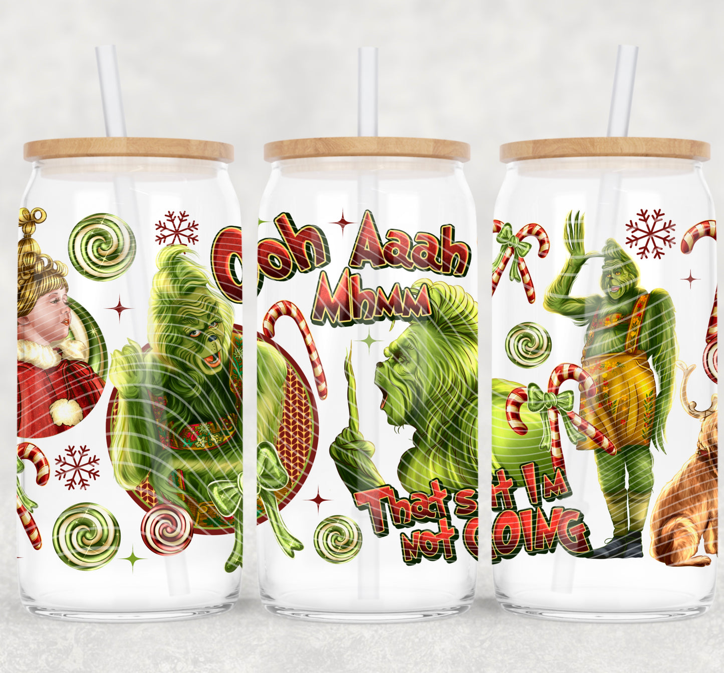 Christmas Grinch Exclusive - 16 oz / 20 oz Libby UV DTF Wrap