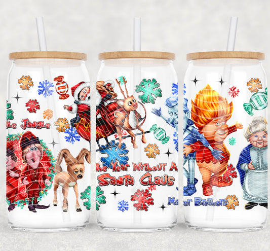 Christmas Miser Brothers - 16 oz / 20 oz Libby UV DTF Wrap