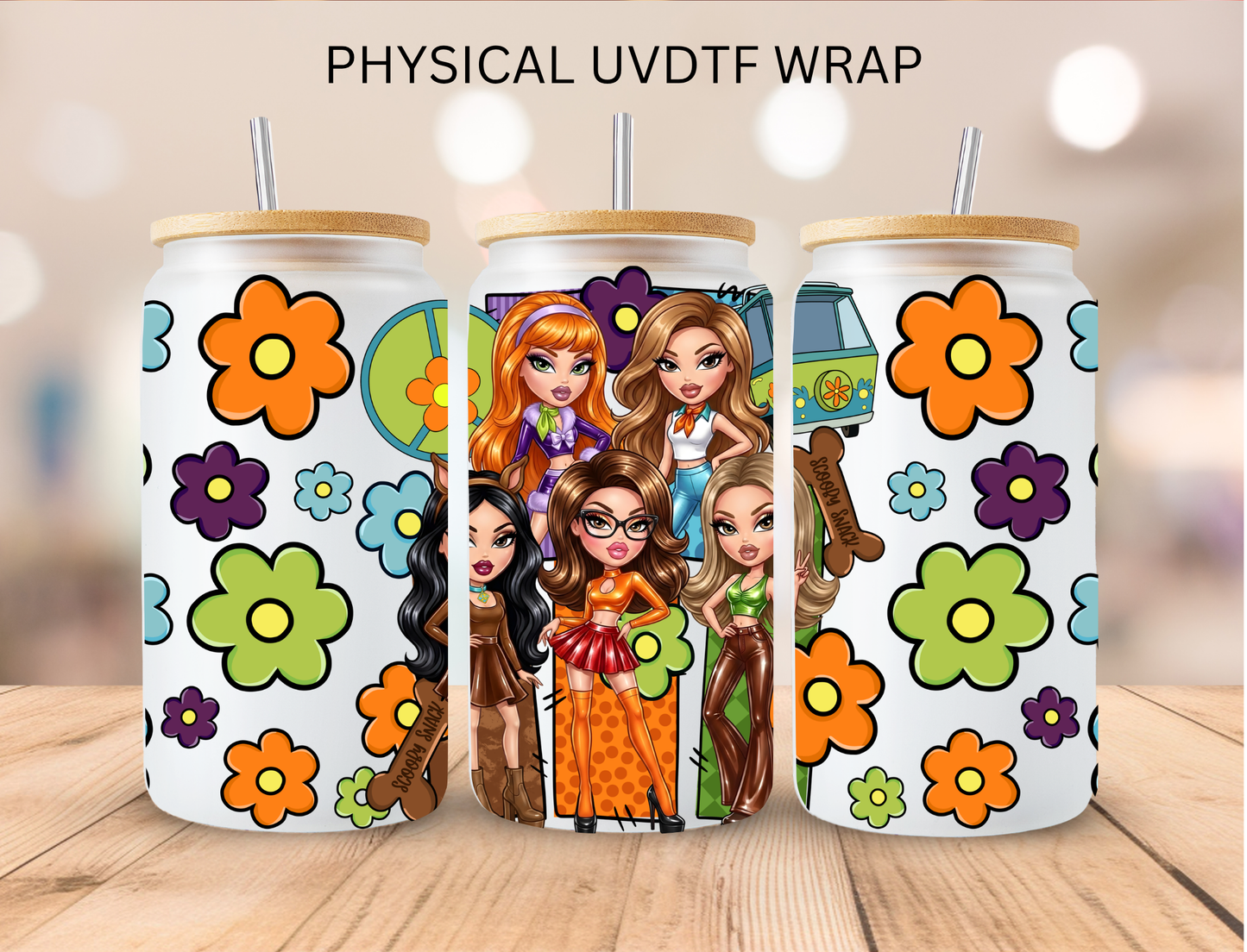Mystery Gang Dolls - 16 oz / 20 oz Libby UV DTF Wrap