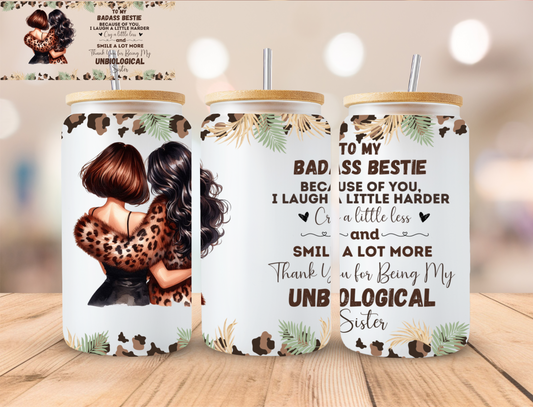 To My Bestie Best friends Ver 2 - 16 oz / 20 oz Libby UV DTF Wrap