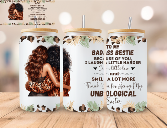 To My Bestie Best friends Ver 3 - 16 oz / 20 oz Libby UV DTF Wrap
